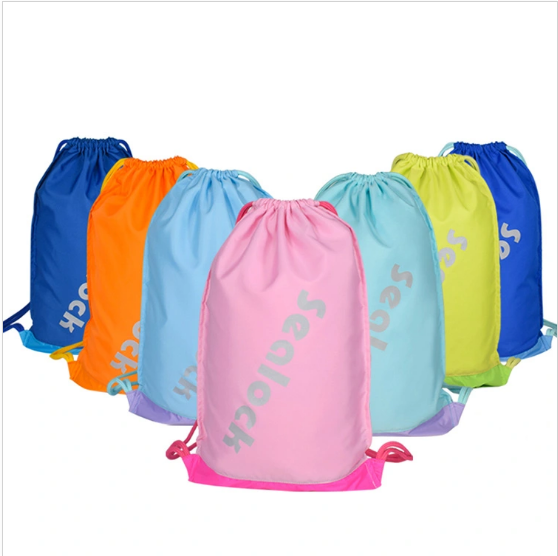 Drawstring Bags 15 Liter Waterproof Interior with Double Layered Rope Pocket