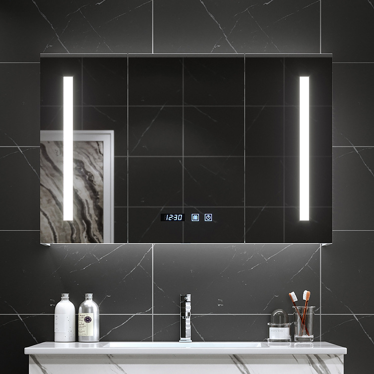 Features and considerations related to LED mirror cabinets