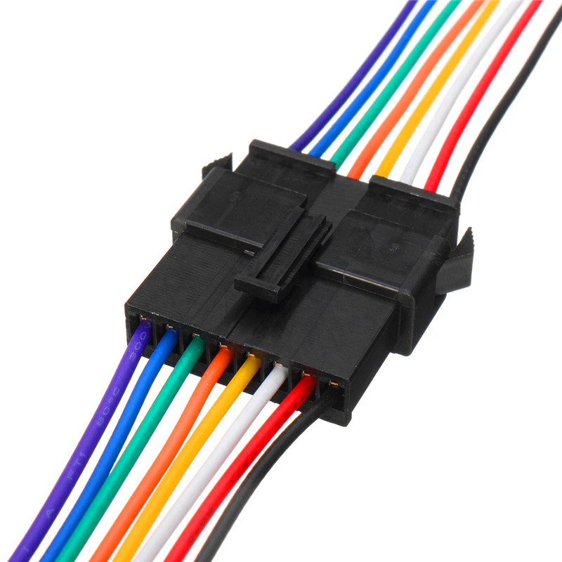 Components of JST SM 8 Pin 2.5mm Male Female Wire