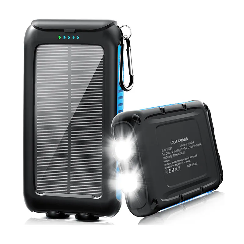 Power Up Anywhere with the 30,000mAh Solar Power Bank